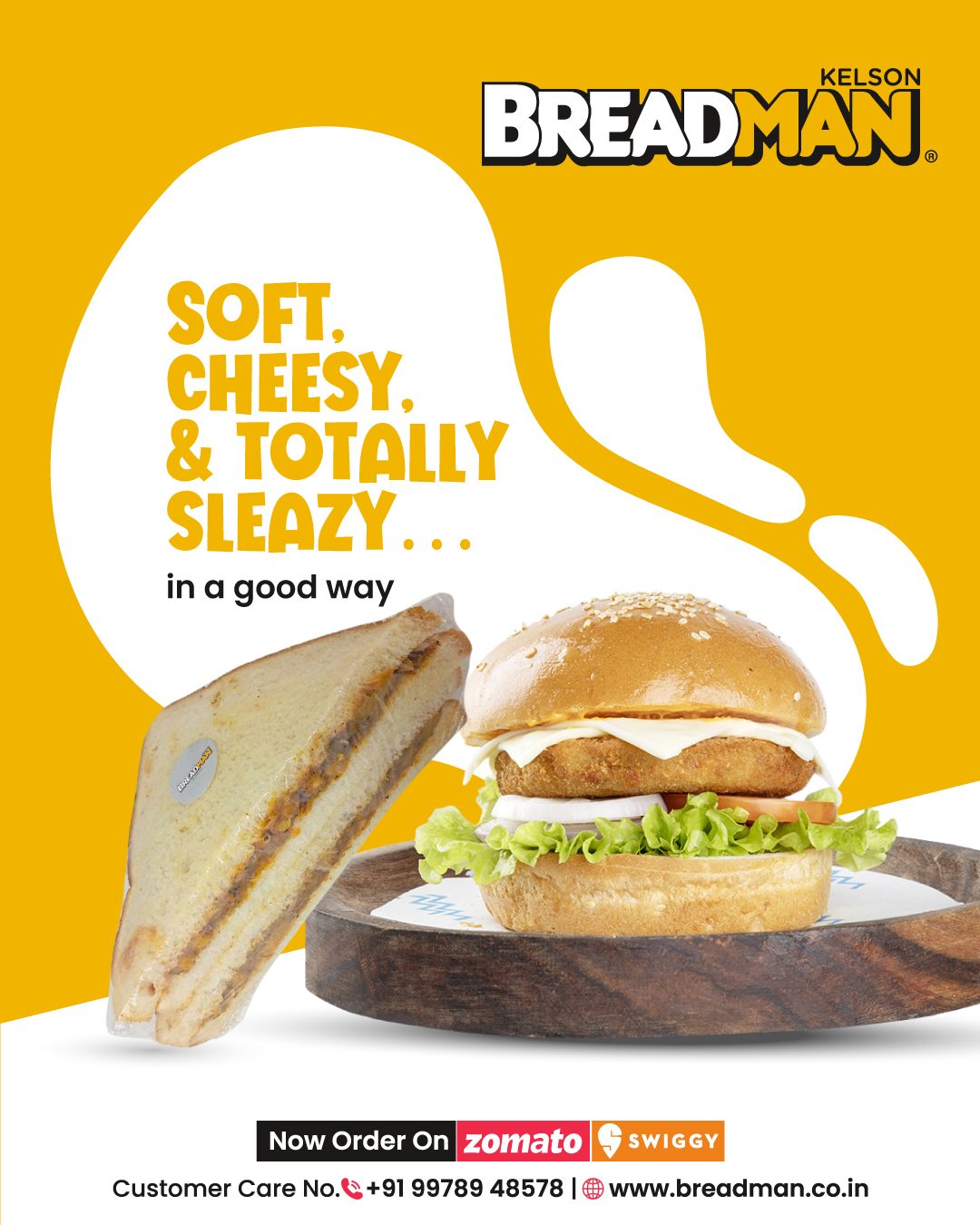 Breadman cheesy burger creative