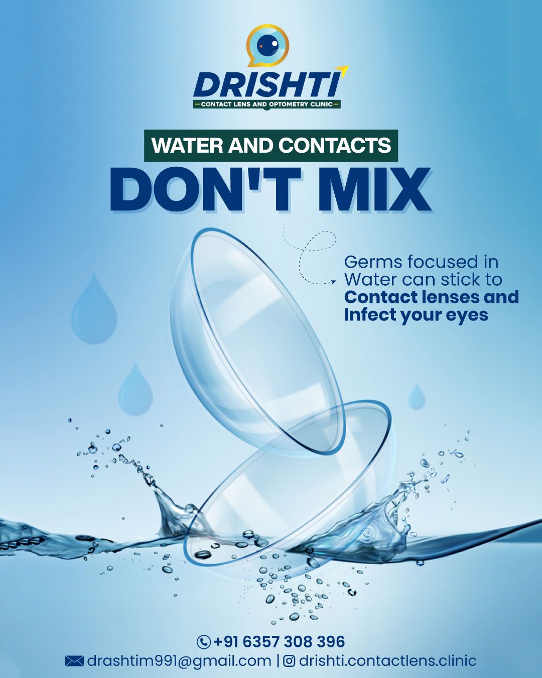 Drishti contact lens care tips