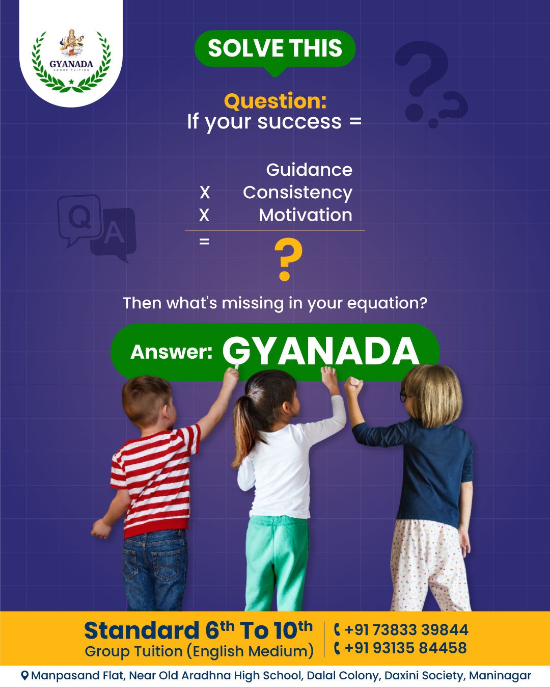 Gyanada tuition brand post