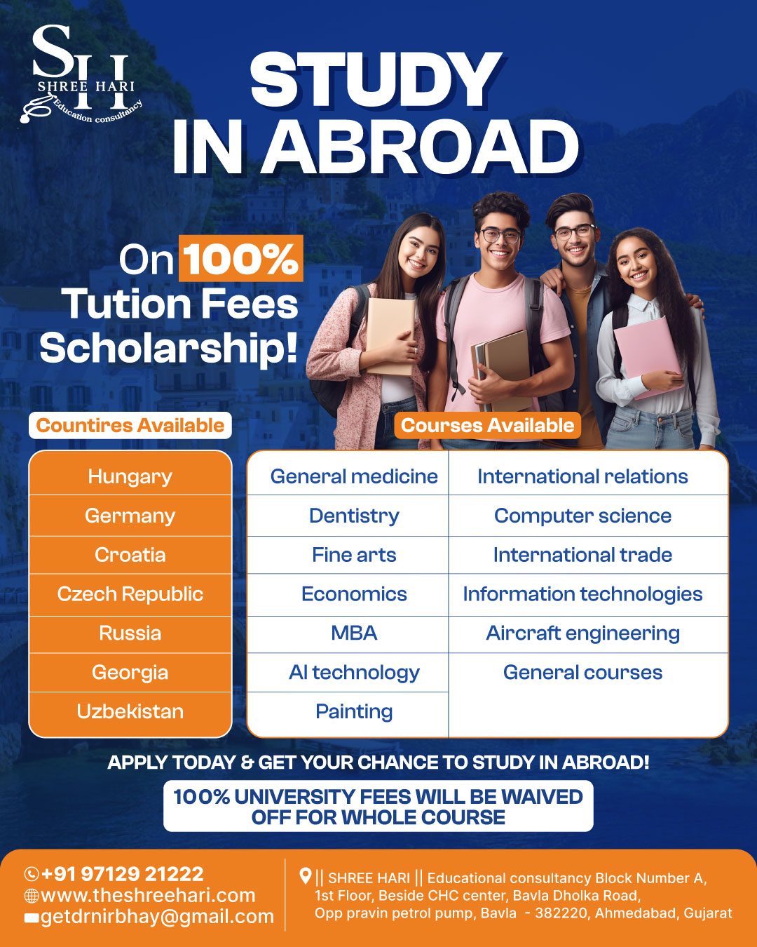 Study abroad scholarship campaign